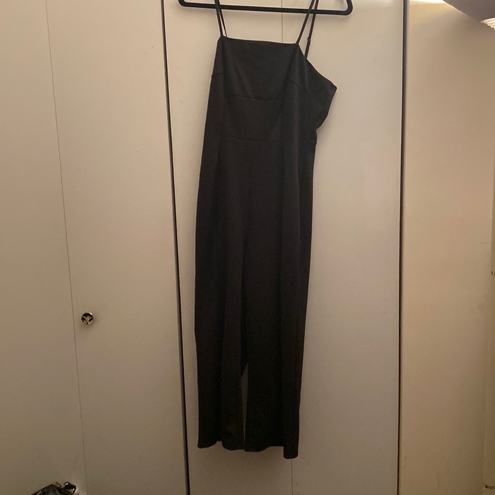 black jumpsuit cropped